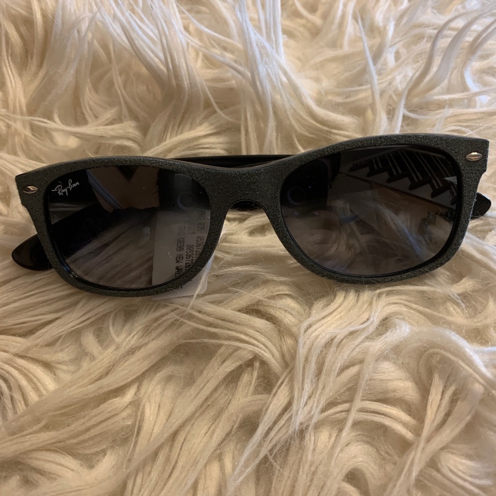 Ray-Ban Grey suede Sunglasses